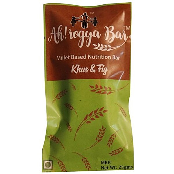 Buy Ah!rogya Bar Millet Based Nutrition Bar Khus & Fig Online at Best Price of Rs 25 bigbasket