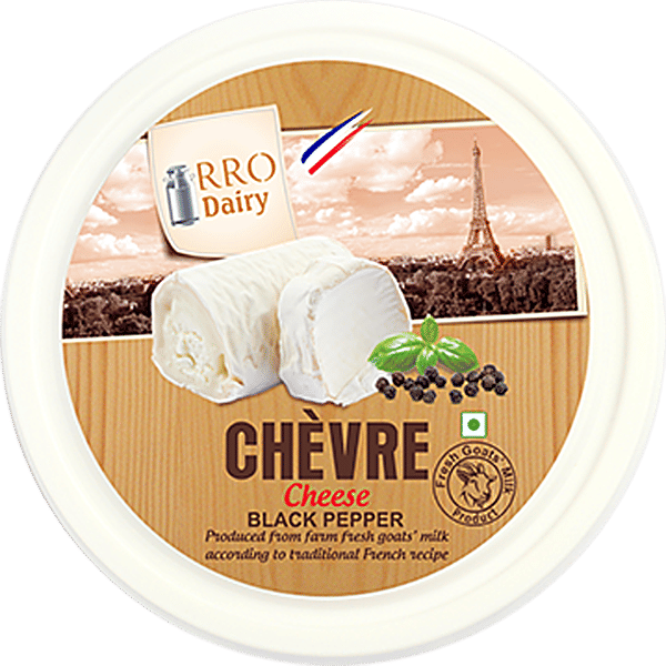 Buy RRO DAIRY Chevre Cheese Black Pepper Online at Best Price of Rs