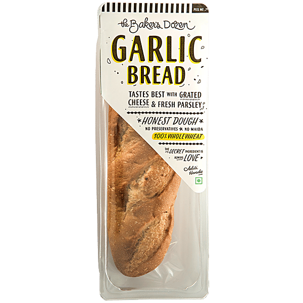 Buy The Baker's Dozen Garlic Bread 100 Wholewheat Online at Best Price of Rs 85 bigbasket
