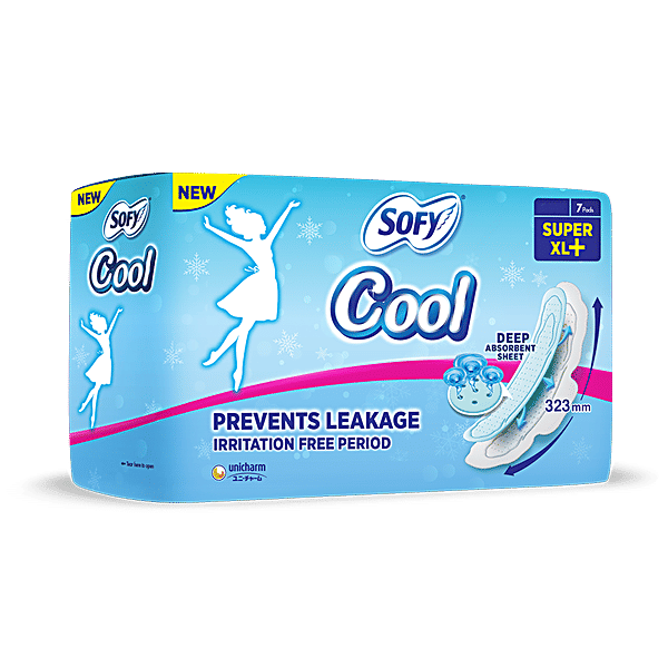 Buy Sofy Sanitary Pads Cool Super XL+ Online at Best Price of Rs 85