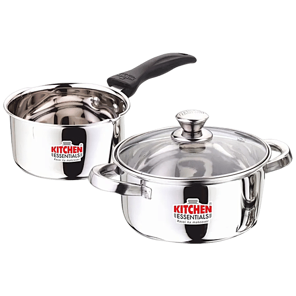 Buy Kitchen Essentials Steel Cookware Set Milk Saucepan, 14 cm