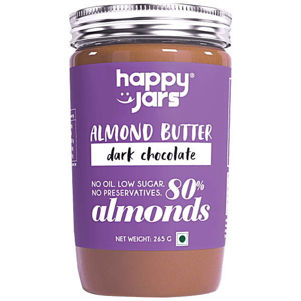 Buy Happy Jars Almond Butter Dark Chocolate Online at Best Price of