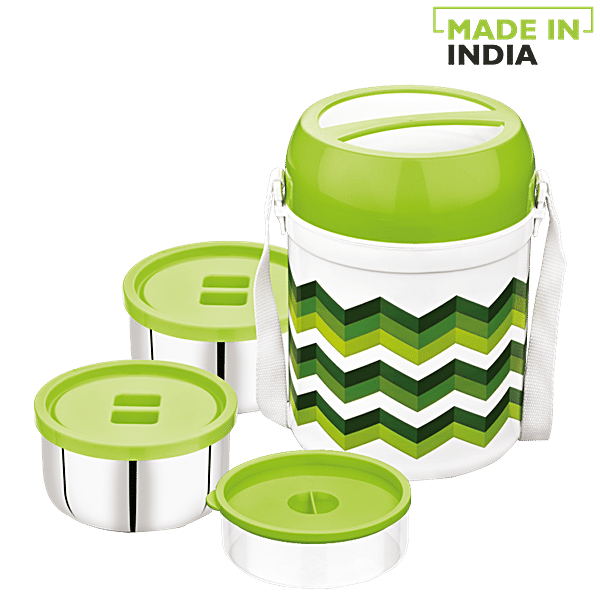 Buy Asian Plastic Lunch Box/Tiffin Box Diet Meal Hot Pack, Green