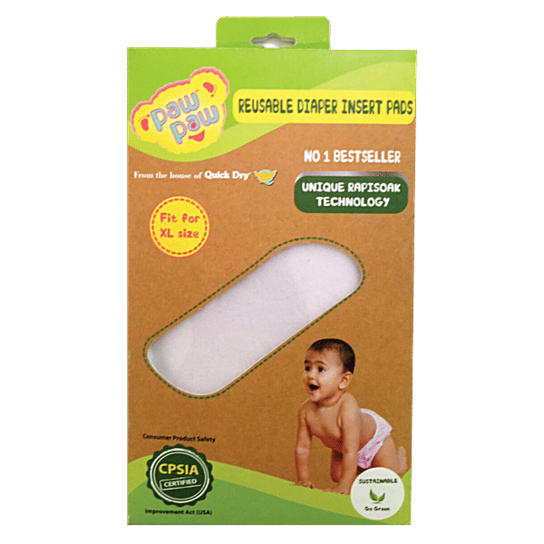 Buy Paw Paw Reusable Diaper Insert Pads Fit for XL Size, Unique