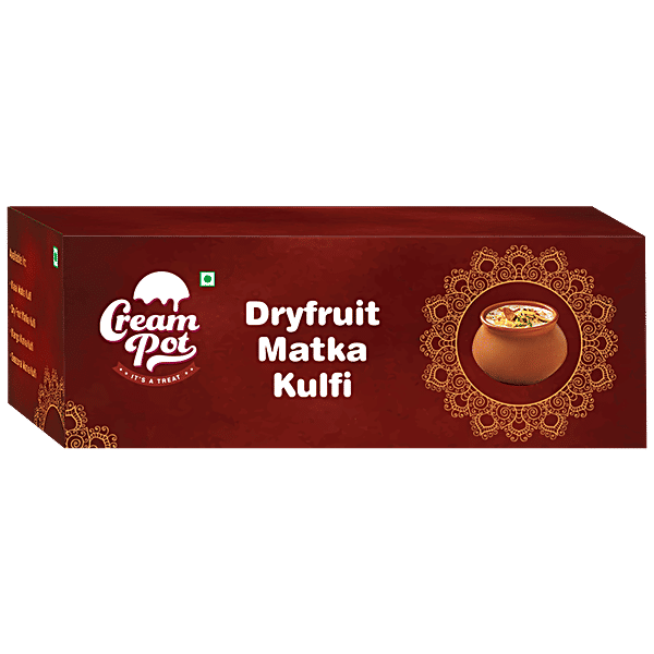 Buy Cream Pot Dry Fruit Matka Kulfi Online at Best Price of Rs 180