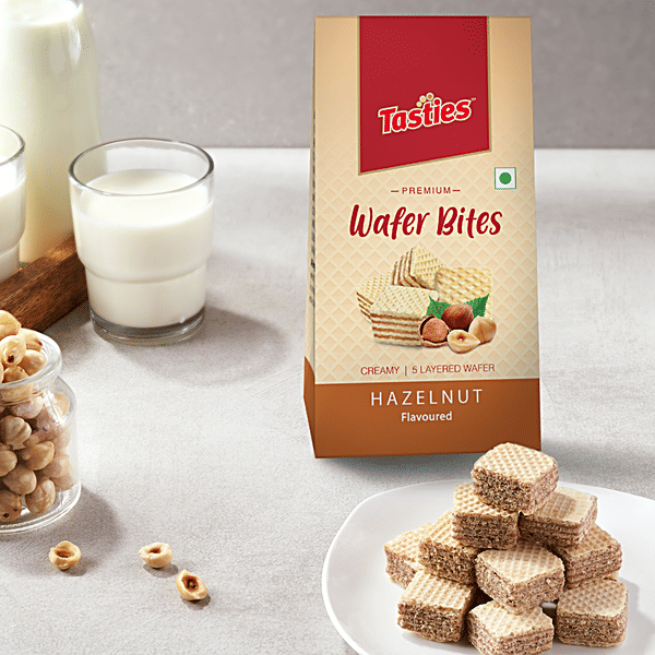 Buy Tasties Wafer Bites Dark Hazelnut Online at Best Price of Rs 49 bigbasket