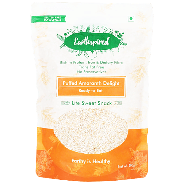 Buy Earthspired Puffed Amaranth Delight Lite Sweet Snack Online at Best Price of Rs 120