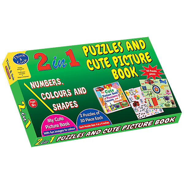 Buy Sterling 2 In 1 Puzzle Numbers, Colours and Shapes Online at Best