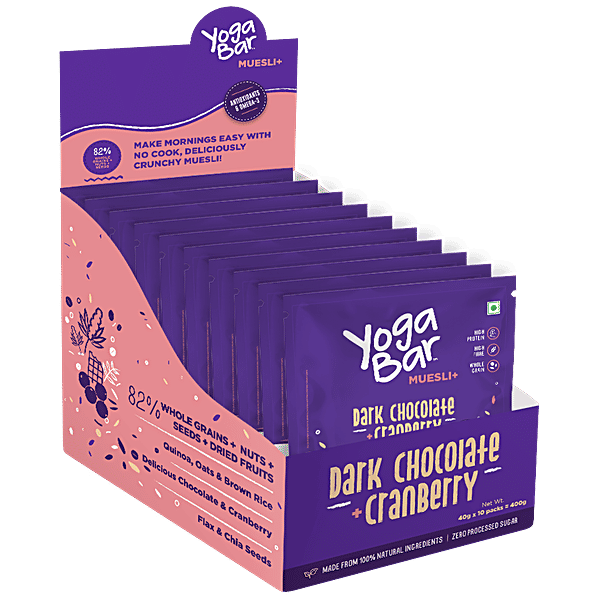 Buy Yoga Bar Muesli Dark Chocolate & Cranberry, Healthy, Rich In