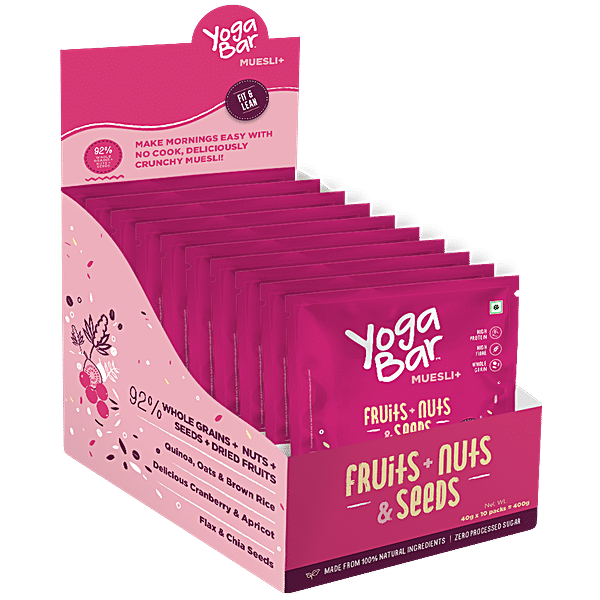 Buy Yoga Bar Muesli - Fruits, Nuts & Seeds, Healthy, Rich In Protein,  Breakfast Cereal Online at Best Price of Rs 325 - bigbasket
