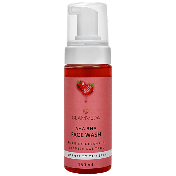 Buy Glamveda Aha & Bha Foaming Face Wash Online at Best Price of Rs 350 bigbasket