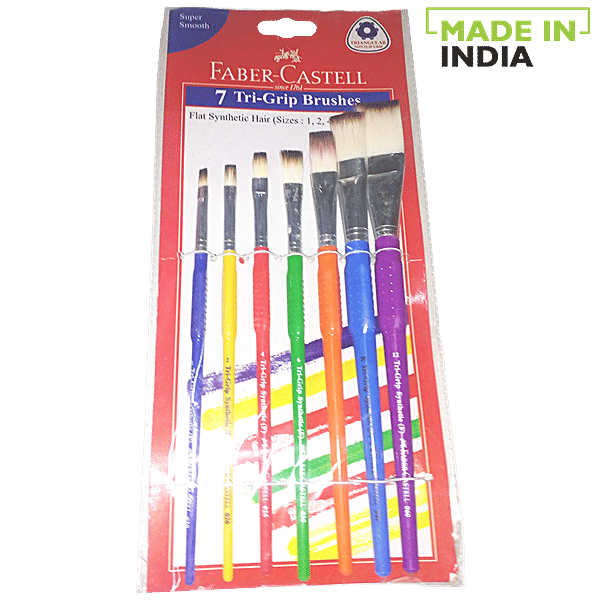 Buy Faber castell Synthetic Paint Brush Flat Online at Best Price of Rs 180 bigbasket