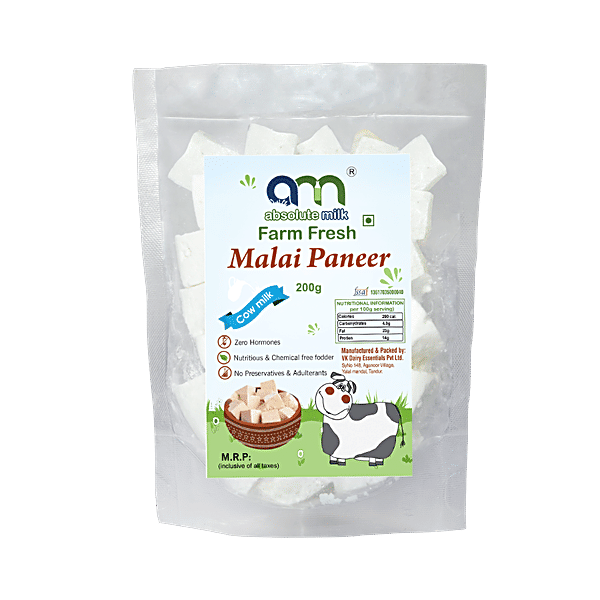 Buy Absolute Milk Cow Milk Malai Paneer Online at Best Price of Rs null bigbasket