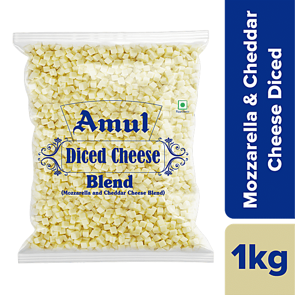 Buy Amul Mozzarella & Cheddar Diced Cheese Blend Online at Best Price