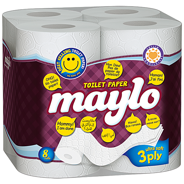 Buy Maylo 3 Ply Toilet Paper Online at Best Price of Rs null bigbasket