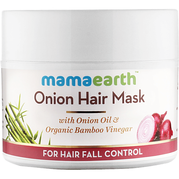 Buy Mamaearth Onion Hair Mask For Hair Fall Control With Onion Oil