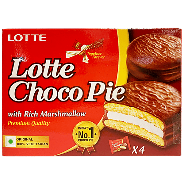 Buy Lotte Choco Pie With Rich Marshmallow, Original, Soft, Sweet