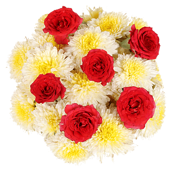 Buy Hoovu Fresh Assorted Puja Flowers Online at Best Price of Rs 62