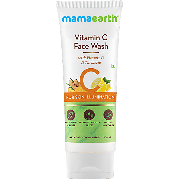 Buy Mamaearth Vitamin C Face Wash With Vitamin C & Turmeric For Skin