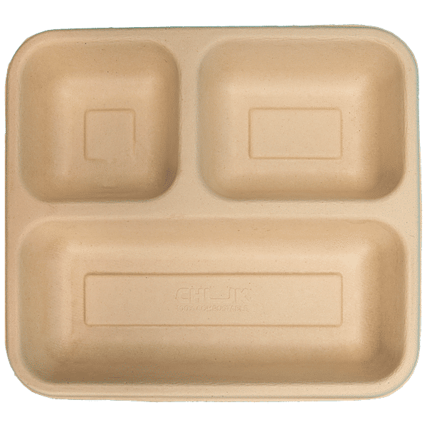 Buy Chuk Disposable Meal Plate 3 Compartment Online at Best Price of Rs 299 bigbasket