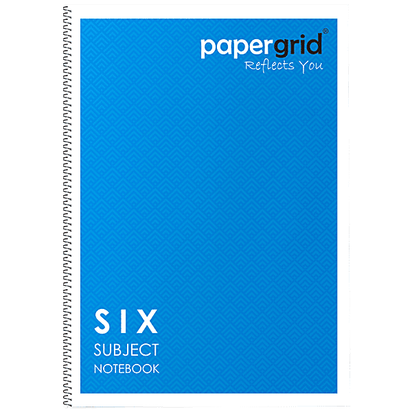 Buy Papergrid Notebook Ruled, Single Line, Spiral Bound, A4, 300 Pages Online at Best Price of