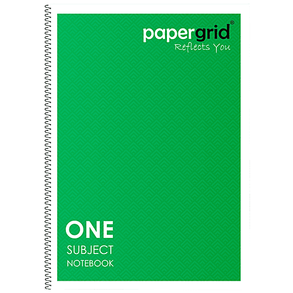 Buy Papergrid Notebook Ruled, Single Line, Spiral Bound, A4, 160 Pages Online at Best Price of
