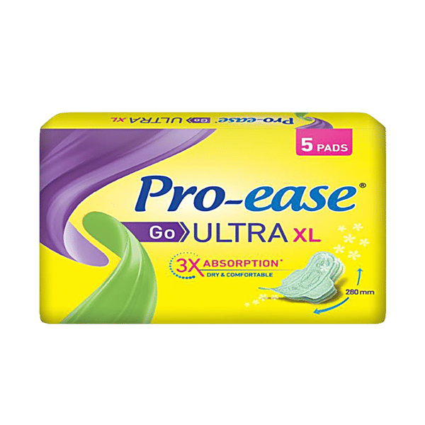 Buy Proease Sanitary Pads Go Ultra XL+ 3X Absorption Odour Con