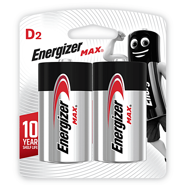 Buy Energizer Max Alkaline Battery Steel, D, 1.5 V Online at Best