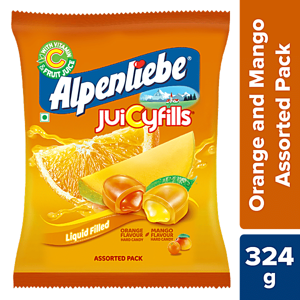 Buy ALPENLIEBE Juicyfills Orange & Mango Flavour, Hard Candy Online