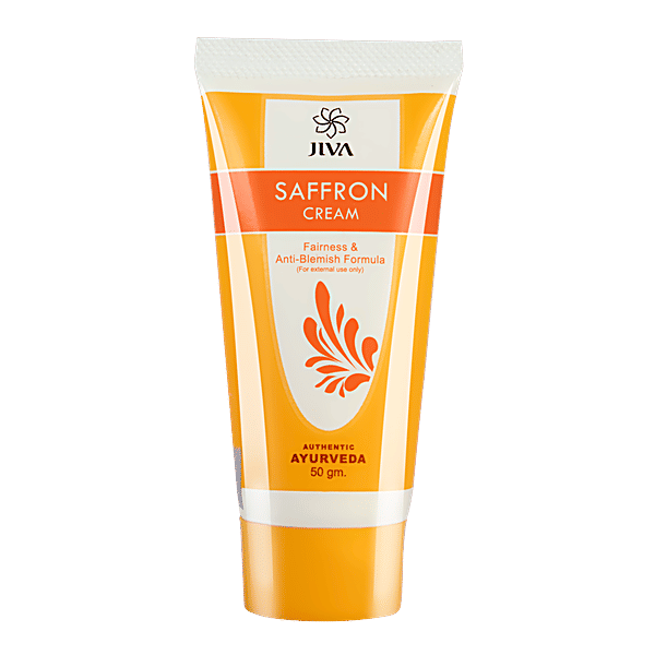 Buy Jiva Ayurveda Saffron Cream With AntiBlemish Formula, Provides