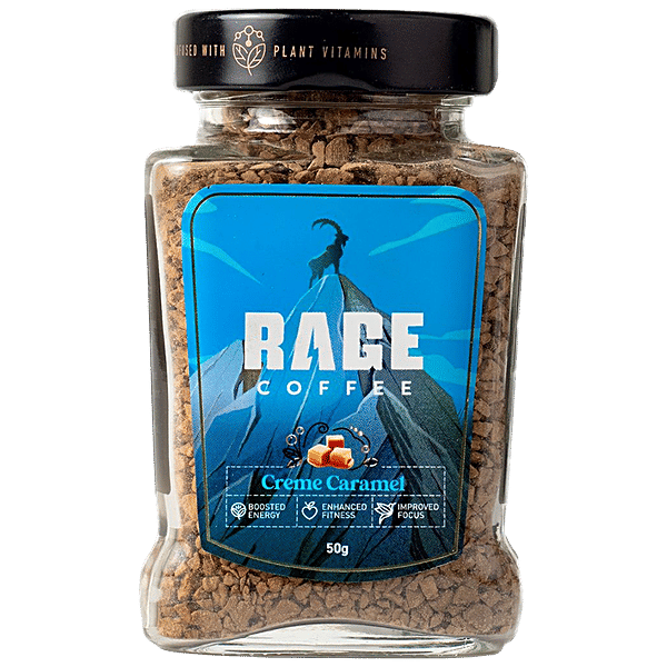 Buy Rage Coffee Creme Caramel Flavour Premium Arabica Instant Coffee