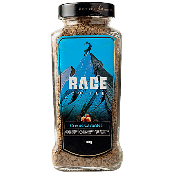 Buy Rage Coffee Creme Caramel Flavour Premium Arabica Instant Coffee