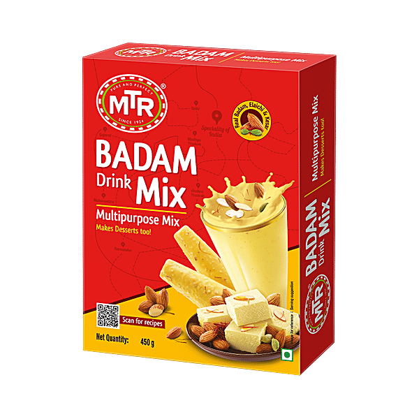Buy MTR Badam Drink Mix Real Badam, Elaichi & Kesar Online at Best