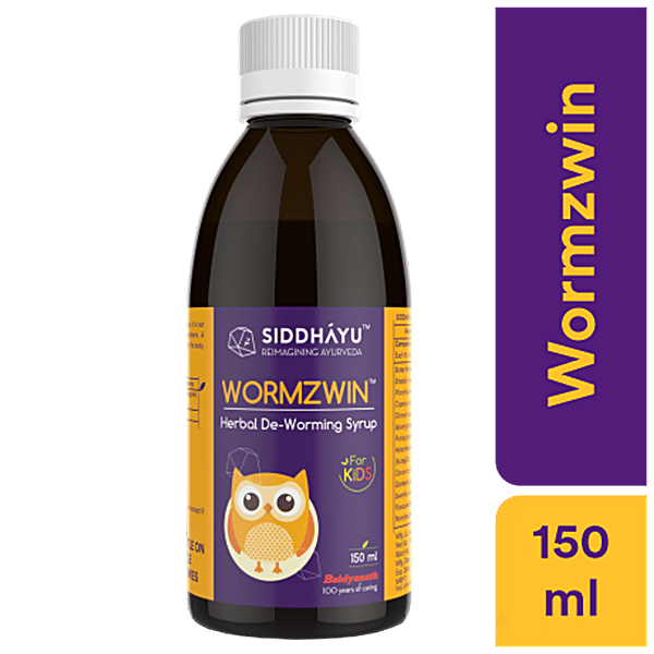 Buy SIDDHAYU Wormzwin Herbal Deworming Syrup, For Kids Online at Best