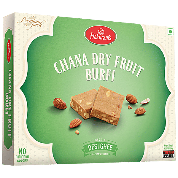 Buy Haldiram Chana Dry Fruit Burfi Online at Best Price of Rs 389.4