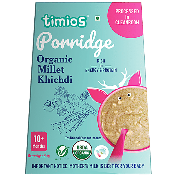 Buy Timios Porridge Organic Millet Khichdi, For Babies 10+ Months