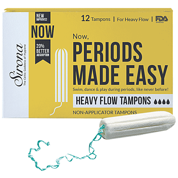 Buy SIRONA Period Made Easy Tampons 12 Piece For Heavy Flow