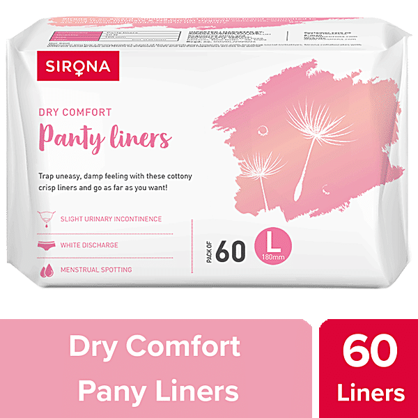 Buy SIRONA Ultra-Thin Cottony Crisp Panty Liners  Ultra Soft and  Breathable Liners for Everyday Use Online at Best Price of Rs 199.2 -  bigbasket