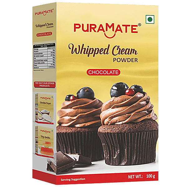 Buy Puramate Whipped Cream Powder Chocolate Online at Best Price of