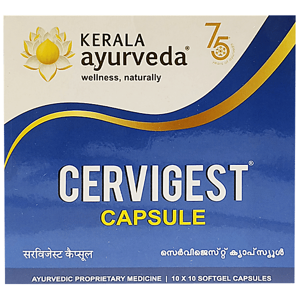 Buy Kerala Ayurveda Cervigest Capsule Online at Best Price of Rs 680