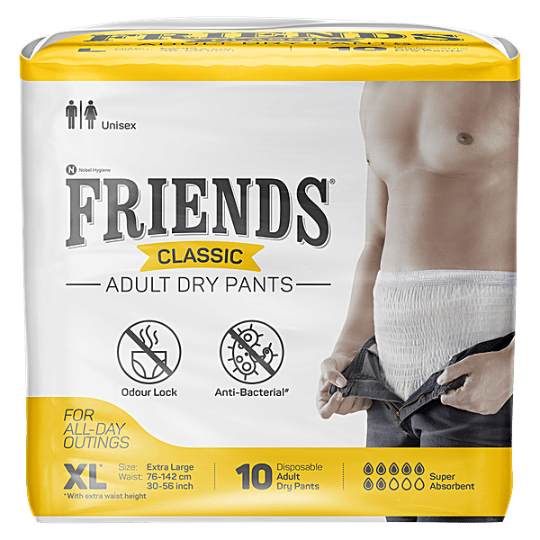 Buy Friends Adult Diaper Pants Classic, Extra Large Online at Best
