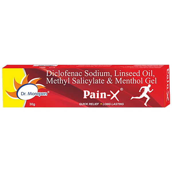 Buy Dr. Morepen PainX Body Pain Relief Gel For Muscle, Joints, Knee