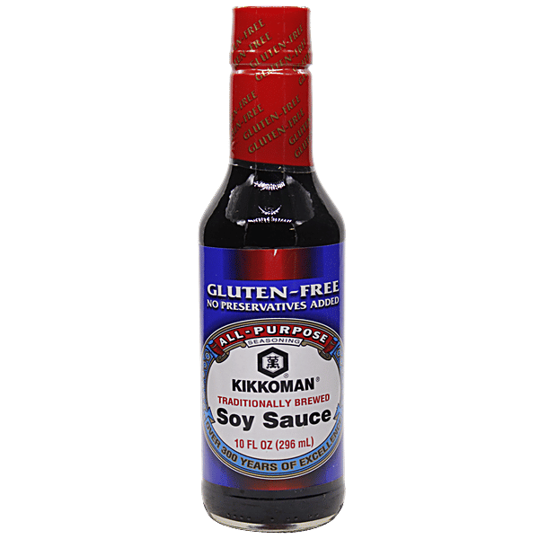 Buy Kikkoman Soy Sauce Gluten Free Traditionally Brewed, Imported