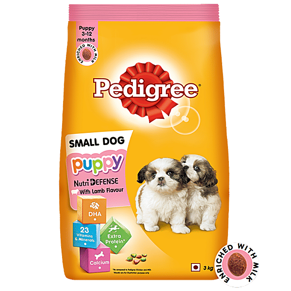 Buy Pedigree Puppy Small Dog Dry Food Lamb & Milk Flavour Online at