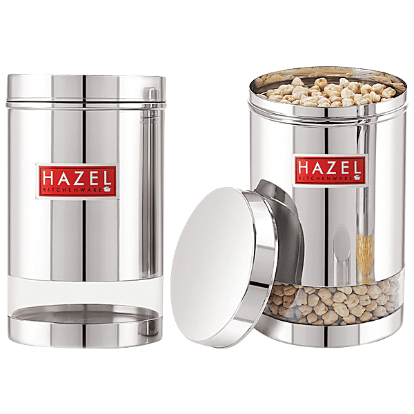 Buy HAZEL Stainless Steel Transparent Glossy Finish See Through