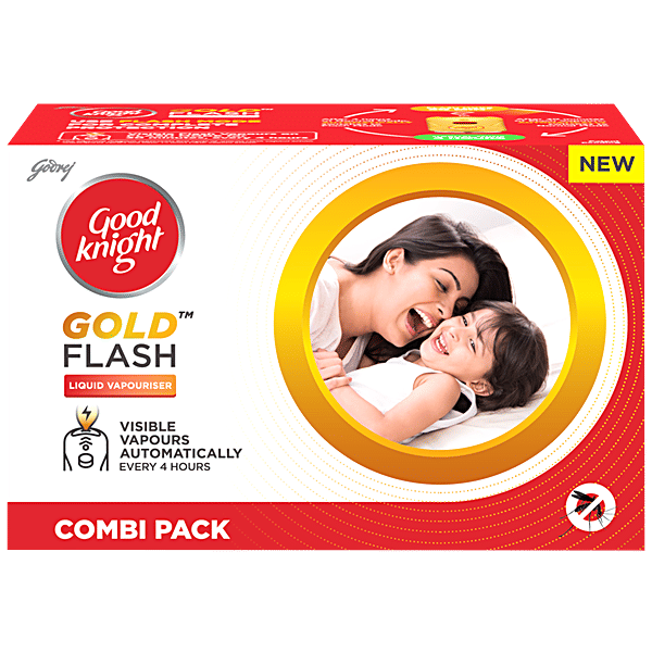 Buy Good knight Gold Flash Combi Pack Liquid Vapouriser Online at
