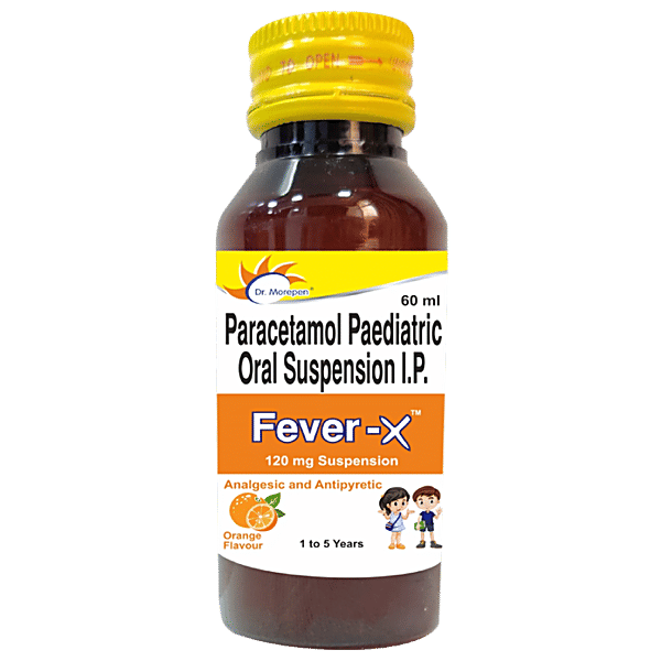 Buy Dr. Morepen FeverX Syrup For Kids Mix Fruit Flavour Online at