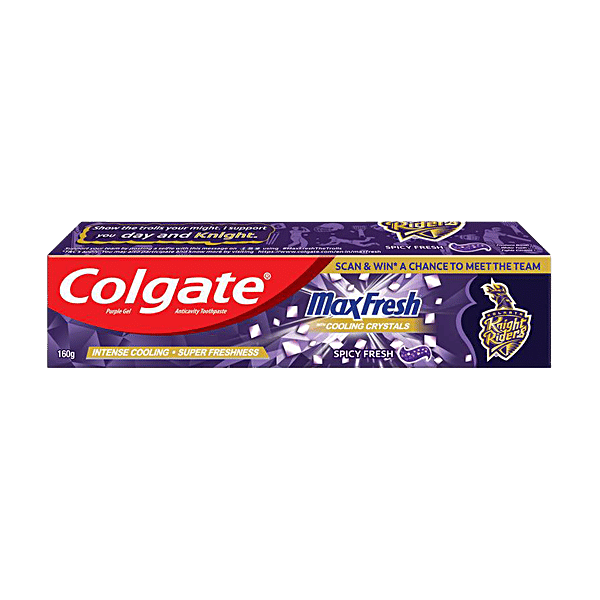 Buy Colgate MaxFresh Purple Spicy Fresh Gel Toothpaste Kolkata Knight