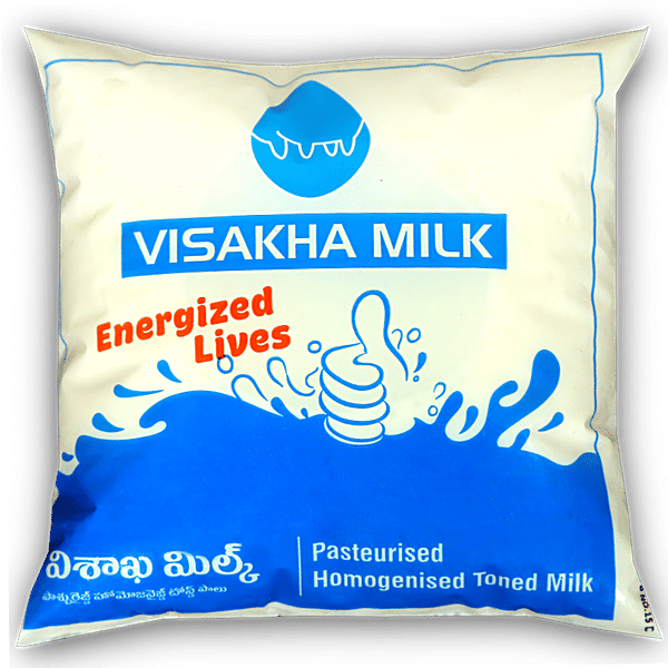 Buy Visakha Milk Toned Milk Pasteurised Homogenised Online at Best