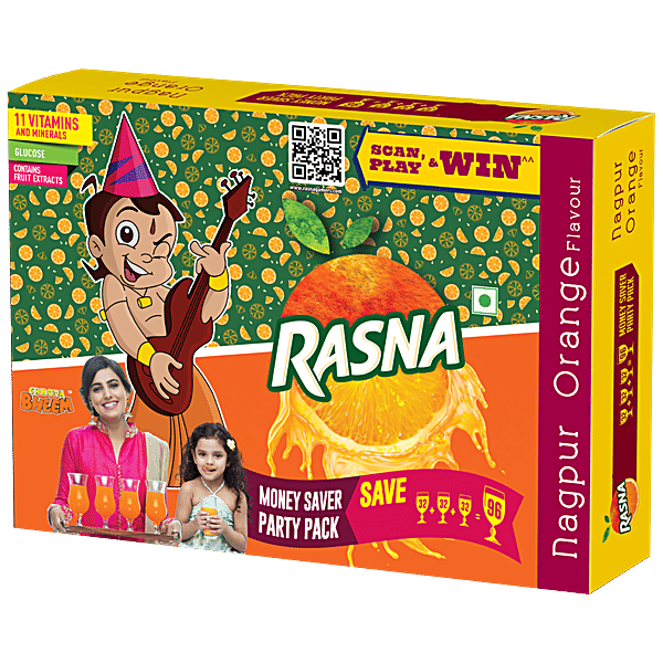 Buy Rasna Fruit Fun Concentrate Drink Mix Nagpur Orange Flavour